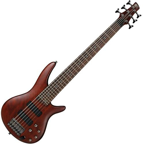 Ibanez SR506BM SR 6 String Bass Guitar w/Bartolini Pickups in Brown Mahogany