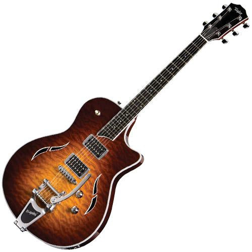 Taylor T3B50 T3B Figured Maple Top Tobacco Sunburst w/Bigsby Vibrato and w/Case