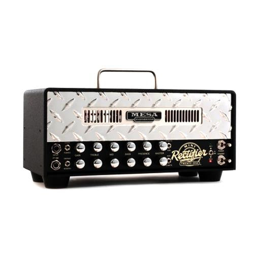 Mesa Boogie MINIRECTO25HD Mini Rectifier 25 Watt Tube Guitar Amplifier Head Silver Diamond Plate
