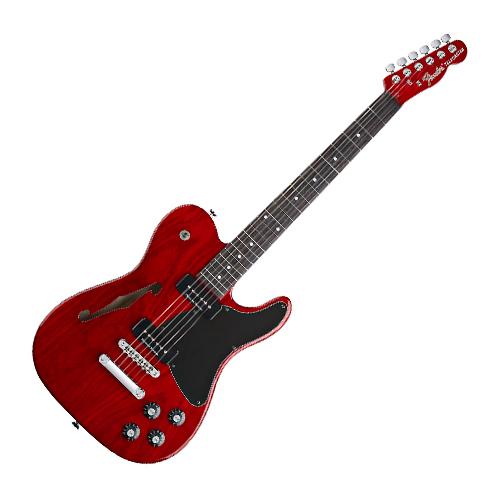 Fender 0262350538 Jim Adkins JA90 Telecaster Thinline Rosewood in Crimson Red Transparent