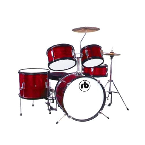 RB RBJR5MWR 5 Piece Junior Drum Kit Wine Red