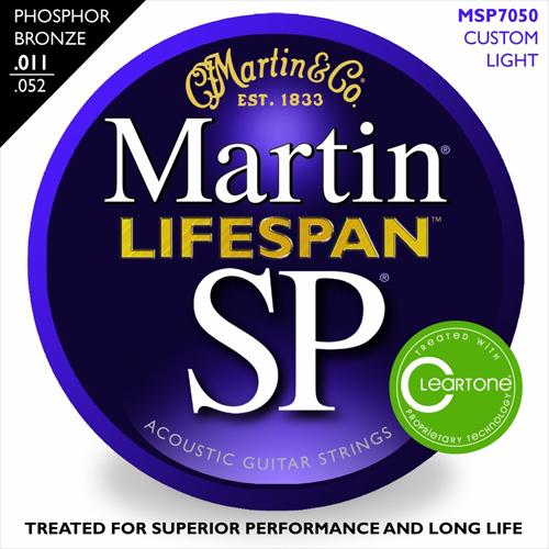 Martin MSP7050 Lifespan SP 011-052 Phosphor Bronze Acoustic Guitar Strings