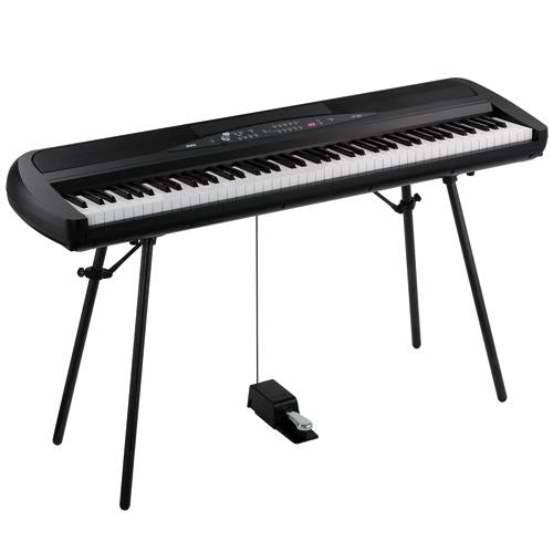 Korg SP280BK 88 Note Digital Piano with Stand and Pedal