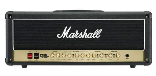 Marshall DSL100H 100 Watt 2 Channel EL34 Tube Guitar Amplifier Head w/ Digital Reverb and Footswitch