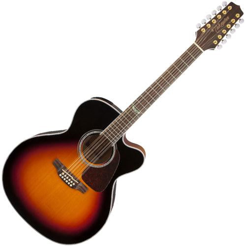 Takamine GJ72CE12BSB G Series Jumbo Cutaway 12 String Acoustic Electric in Brown Sunburst