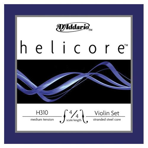 D'Addario H31044M 4/4 Violin String Set Helicore Medium Tension