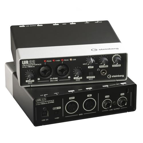 Steinberg UR22MKII 2 x 2 USB 2.0 audio interface with 2x D-PRE and 192 kHz support