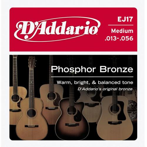 D'Addario EJ17 Acoustic Guitar Strings Phosphor Bronze Wound 013 - 056
