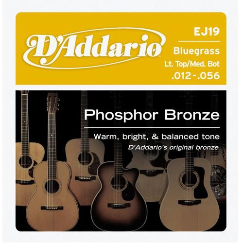 D'Addario EJ19 Acoustic Guitar Strings Phosphor Bronze Wound 012 - 056
