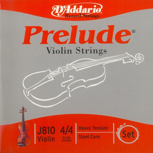 D'Addario J810 Prelude 4/4 Full Size Violin Strings Medium Tension