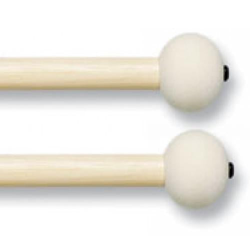 Vicfirth MB1H Small Head Hard Marching Bass Mallet Pair