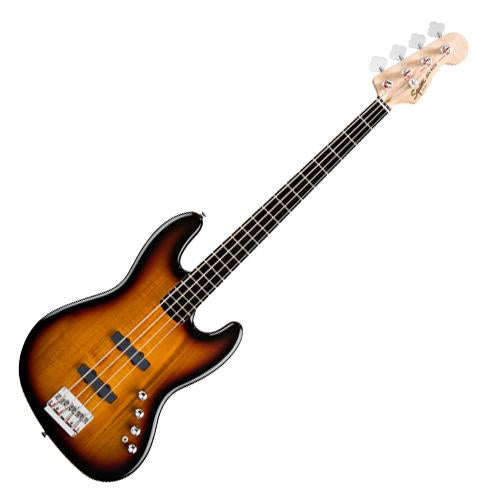 Squier 0300574500 Deluxe Jazz Bass Guitar IV Active 4 String in Sunburst