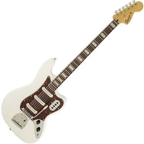 Squier 0305600505 Vintage Modified Bass VI Rosewood in Olympic White