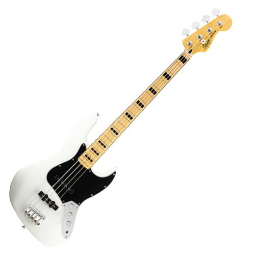Squier 0306702505 Vintage Modified '70's Jazz Bass Guitar Maple in Olympic White