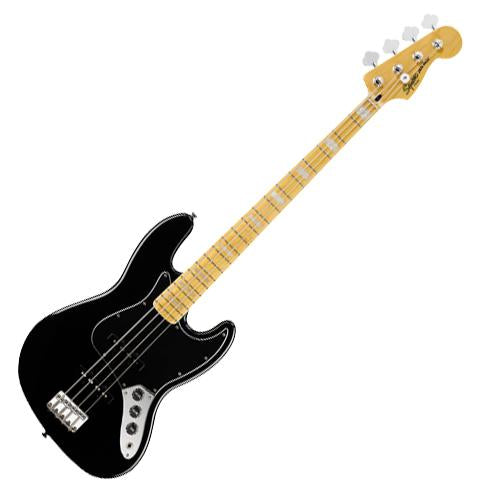 Squier 0307702506 Vintage Modified '77 Jazz Bass Guitar Maple in Black
