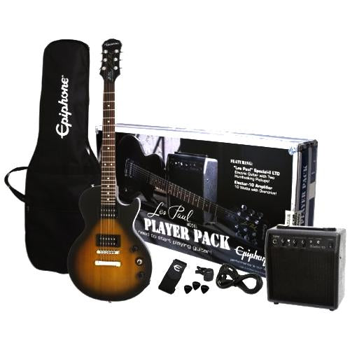 Epiphone ELPJVSCHPP Les Paul Special Electric Guitar Player's Pack in Vintage Sunburst