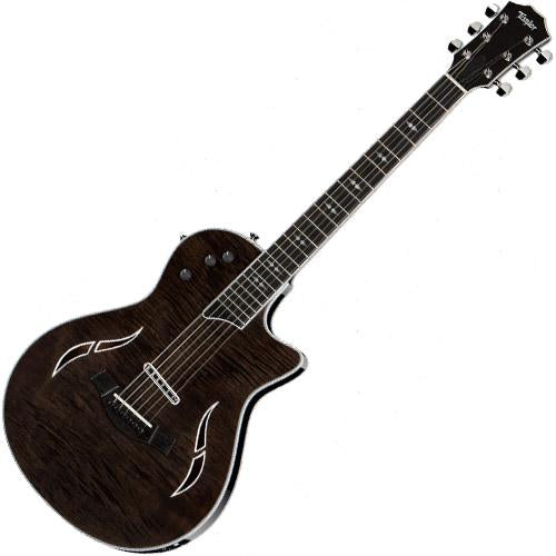 Taylor T5ZPROGB T5z Pro Curly or Flame Maple Top Electric Guitar in Gas Lamp Black w/Case