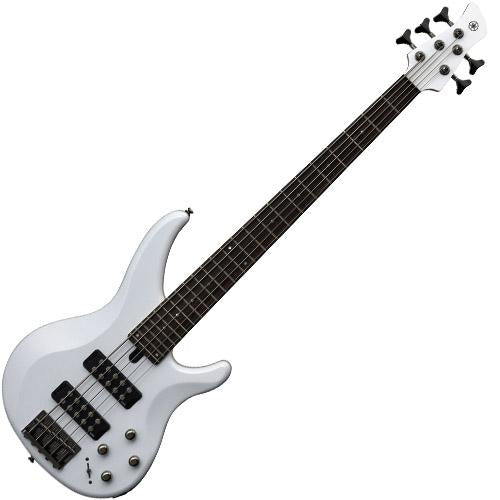 Yamaha TRBX305WH TRBX Series 5 String Bass Guitar w/Performance EQ in White