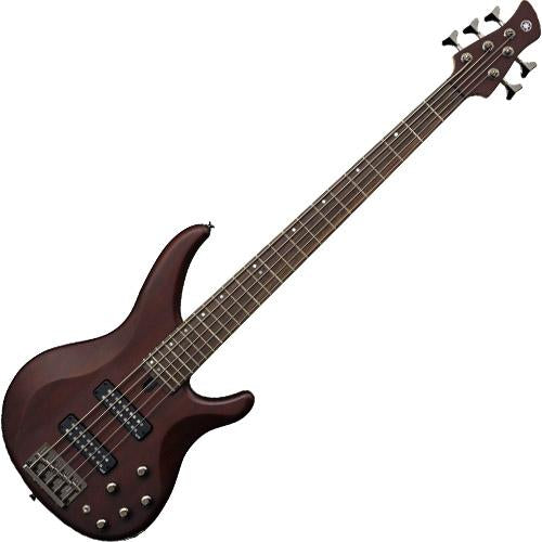 Yamaha TRBX505TBR TRBX Series 5 String Bass Guitar w/Performance EQ in Translucent Brown