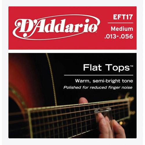 D'Addario EFT17 Flat Tops for Acoustic Guitar Phosphor Bronze Medium 013-056