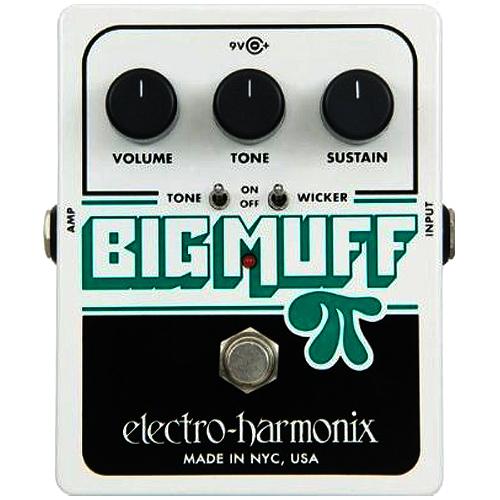 ElectroHarmonix BIGMUFFTONEWICK Big Muff PI Classic Distortion Sustainer Effects Pedal with Tone Wicker Effects Pedal