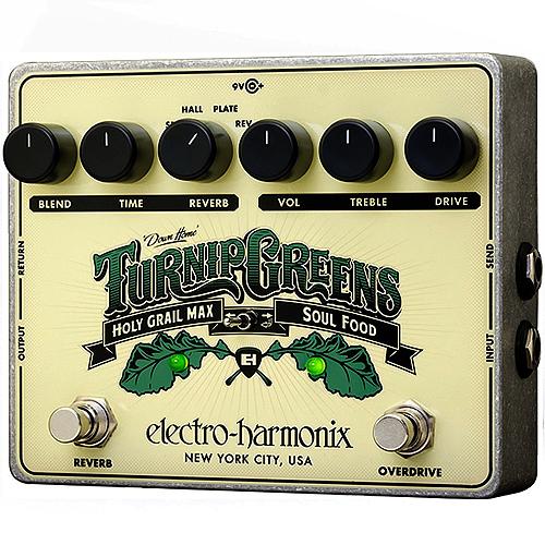 ElectroHarmonix TURNIPGREENS Multi Effects Pedal: Soul Food+Holy Grail Max Effects Pedal