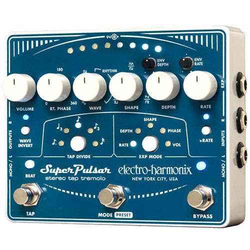 ElectroHarmonix SUPERPULSAR Super Tremolo Effects Pedal