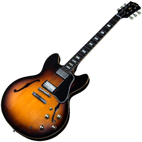 Gibson ESDT635HBNH 2015 ES335TD 1963 Reissue Semi Hollow in Historic Burst w/Case