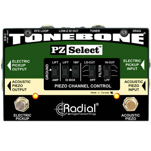 Radial R8007208 PZ-Select Electric-Acoustic Instrument and Pickup Selector Effects Pedal