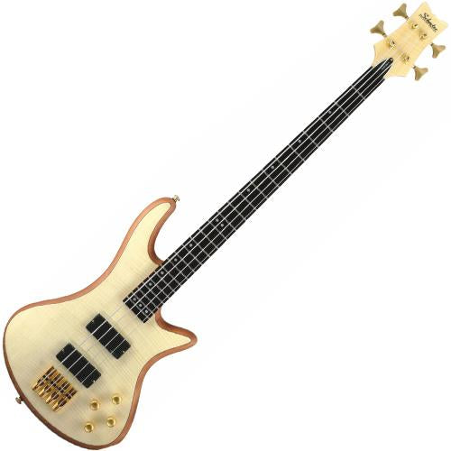 Schecter STILETTOCST4NAT Stiletto Custom Series Bass in Natural Satin