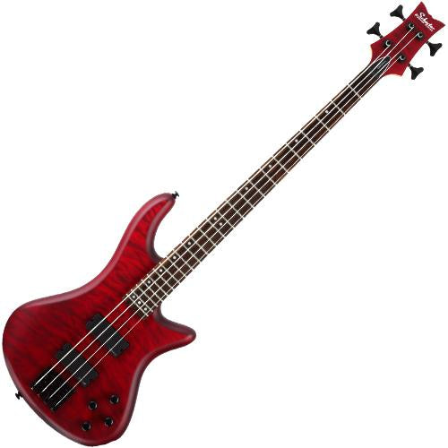 Schecter STILETTOCST5VRS Stiletto Custom Series 5 String Bass in Vampire Red