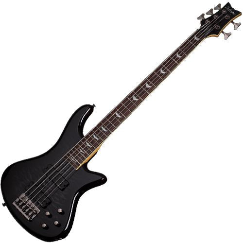 Schecter STILETTOEXT5BLK Stiletto Extreme 5 String Bass in See Thru Black