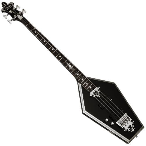 Schecter YSEULT4LHBLK Left Handed Sean Yseult Casket Bass Guitar in Black