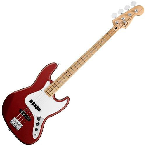 Fender 0146202509 Standard Jazz Bass Guitar Maple 3Ply Parchment Pickguard in Candy Apple Red