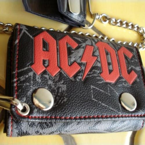 Philcos WAL280 AC/DC Black Ice Wallet with Chain