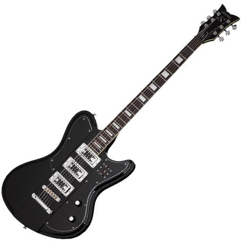 Schecter ULTRAVIBLK Electric Guitar w/Duncan Designed FG 101 in Gloss Black