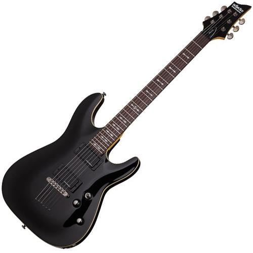Schecter OMEN7BLK Omen 7 String Electric Guitar in Gloss Black