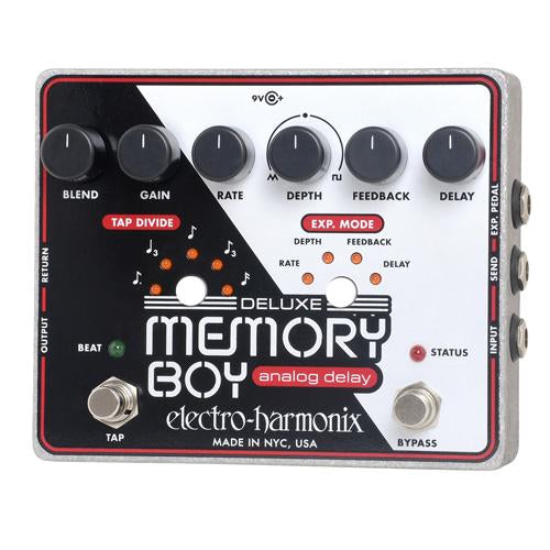 ElectroHarmonix DLXMEMORYBOY Tap Tempo Analog Delay Effects Pedal