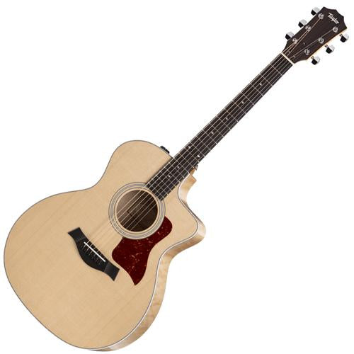 Taylor 214CEQMDLX GA Special Edition Cutaway Acoustic Electric Quilted Maple Spruce Top w/Case