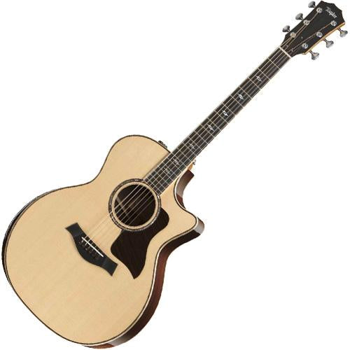 Taylor 814CEDLX GA Deluxe Cutaway Acoustic Electric Spruce Top Rosewood Back Armrest w/Case