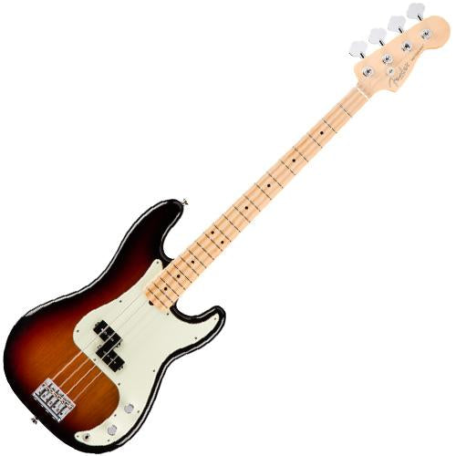 Fender 0193612700 American Professional Precision Bass Guitar Maple 3 Color Sunburst Hardshell w/Case
