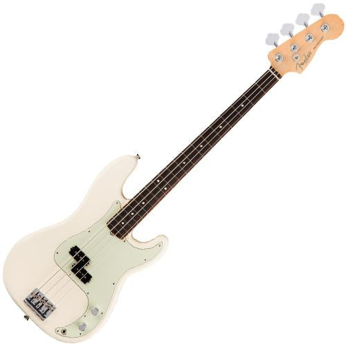 Fender 0193610705 American Professional Precision Bass Guitar Rosewood Olympic White Hardshell w/Case