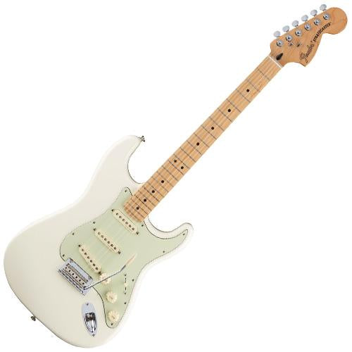 Fender 0147302305 Deluxe Roadhouse Stratocaster Maple in Olympic White