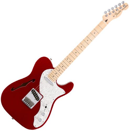 Fender 0147602309 Deluxe Telecaster Thinline Maple in Candy Apple Red w/Gig Bag
