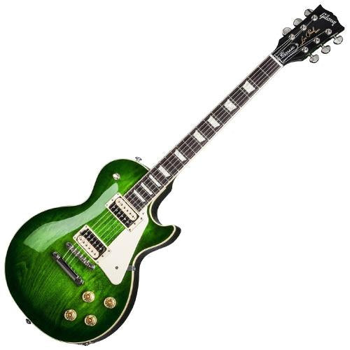 Gibson LPCS17GONH 2017 Les Paul Classic T Electric Guitar in Green Ocean Burst w/Case
