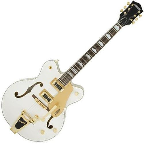 Gretsch 2506014567 G5422TG Electromatic Double Cutaway w/Bigsby Gold Hardware in Snow Crest White