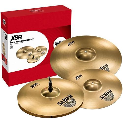 Sabian XSR5009B XSR Rock Performance Set 14" Hats 16" Crash Cymbal 20" Ride Cymbal