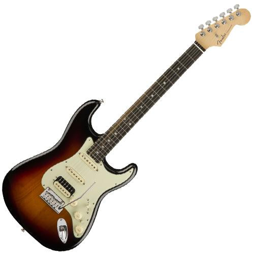 Fender 0114111700 American Elite Stratocaster HSS Ebony in 3 Color Sunburst w/Case