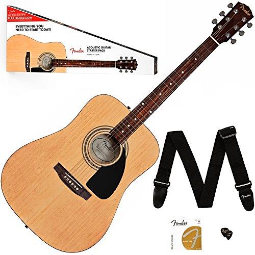 Fender 0971110421 FA115 Dreadnought Acoustic Guitar Pack in Natural