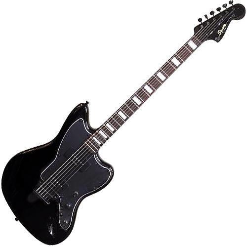 Squier 0304000506 Vintage Modified Baritone Jazzmaster in Transparent Black
